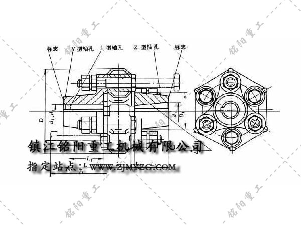 LD/DL型多角形橡胶联轴器